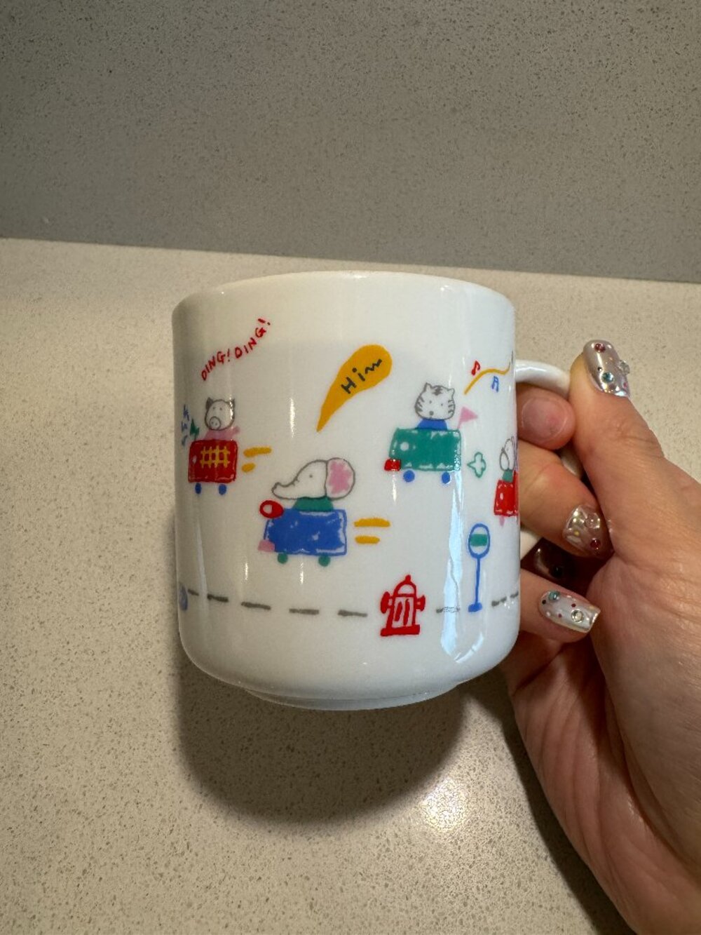 VINTAGE 80S SHOWA ERA SANRIO kids 'FANCY FRIEND' RARE DISCONTINUED CHARACTER MUG